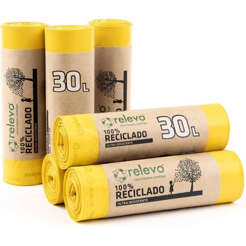 KURB-Sacs Poubelle Avec Poignées, Très Résistant 30 L, 90 Pièces