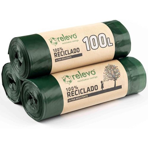 Sacs Poubelle Avec Poignées, Très Résistant 100 L, 30 Pièces