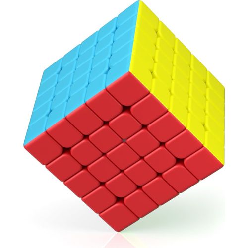 Cube de Vitesse 5X5 Speed Cube, Stickerless Cube Magique Facile à Tourner et à Lisser Speedcube- Tourne Plus Vite Que l' (5x5x5)