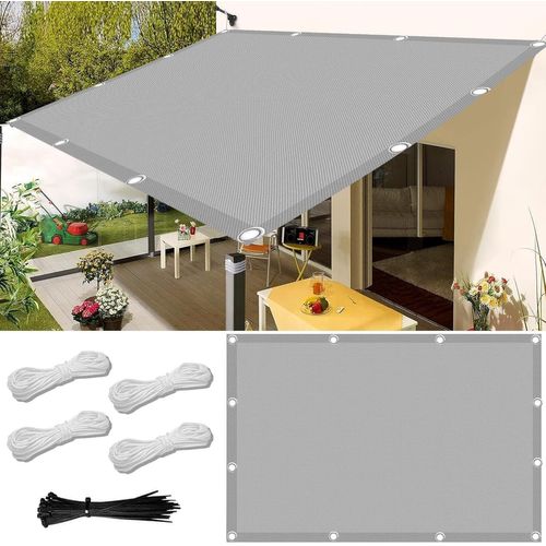Checarzhn--No1-Voile D'ombrage Rectangulaire,Toile Ombrage Imperméable 1.5x2m,Filet Dombrage Rectangle,Toile Imperméable Une Protection Des Rayons Uv À 95%,Pour Jardin,Terrasse,Camping,Balcon.