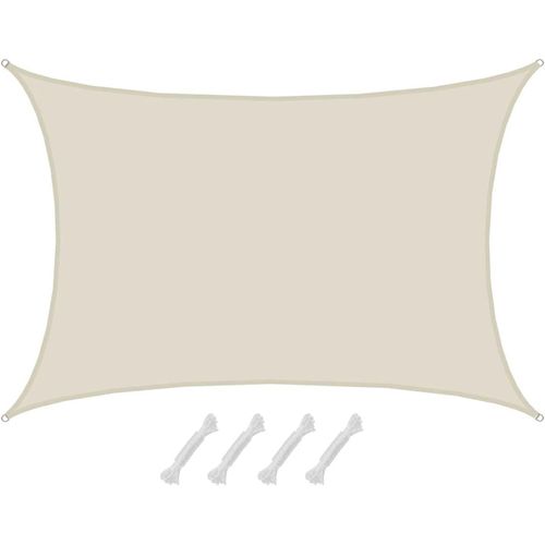 Checarzhn--No1-6x5 Voile D'ombrage Rectangulaire - 98% Uv Protection - Toile D'ombrage Imperméable Toile Pergola Voiles D'ombrage Pour Patio Bache D'ombrage - Parasol Toile Imperméable Protege Soleil