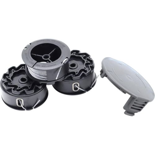Lot de 3 bobines de fil de rechange pour coupe-bordure Bosch UniversalGrassCut 18V-26/18V-260/18/18-26/18-260 (6 m, 1,6 mm)