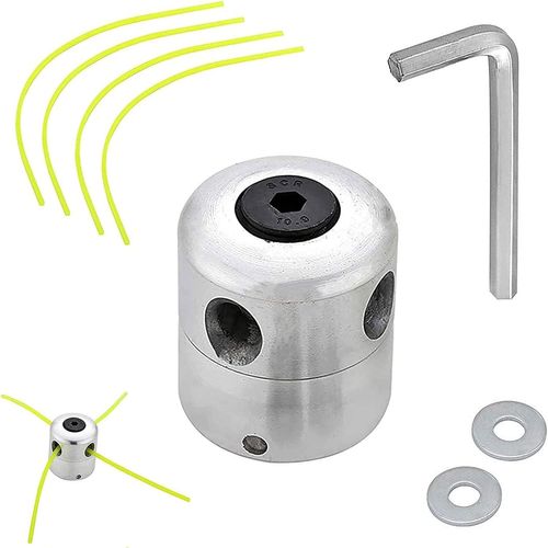 KALANKA-Tête de Débroussailleuse Universelle en Aluminium Tête de Coupe Bobine Fils Nylon de Rechange pour Débroussailleuse Accessoire de Tondeuse à Gazon