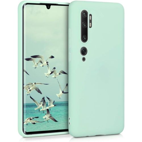 Kal-Housse Compatible Avec Xiaomi Mi Note 10 / Note 10 Pro Coque - Housse De Téléphone En Tpu Avec Protection Appareil Photo - Menthe Mat