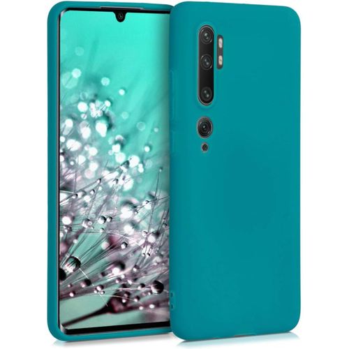 Kal-Housse Compatible Avec Xiaomi Mi Note 10 / Note 10 Pro Coque - Housse De Téléphone En Tpu Avec Protection Appareil Photo - Pétrole Mat