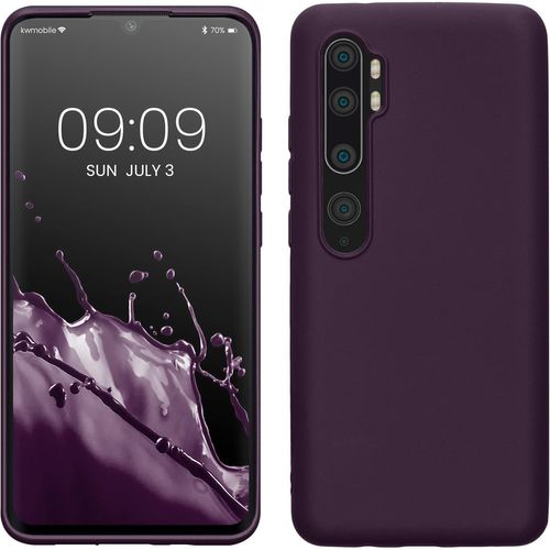 Kal-Housse Compatible Avec Xiaomi Mi Note 10 / Note 10 Pro Coque - Housse De Téléphone Protection Souple En Tpu - Bordeaux Métallique