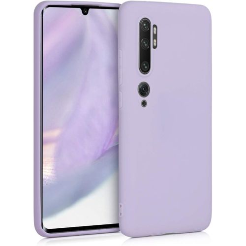 Housse Compatible Avec Xiaomi Mi Note 10/Note 10 Pro Coque-Housse De Téléphone En Tpu Avec Protection Appareil Photo-Lavande