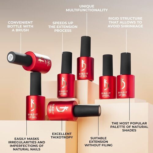 Gel Construction Ongle Uv - Baby Boom -15ml- Extension Et Modelage Uv Led - Vernis Semi Permanent Ongles Nude Camouflage - Builder Gel Nude 