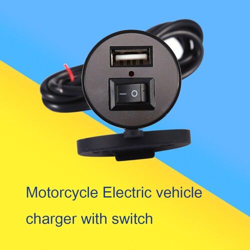 Port Usb De Moto,Chargeur De Guidon,Chargeur D'alimentation De Téléphone Portable De Moto Usb Prise De Port Étanche 12v