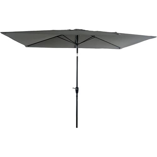Checarzhn--No1-Parasol Droit Hapuna Rectangulaire 2x3m Gris Avec Manivelle. Parasol Droit Inclinable.