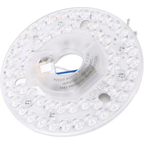 Kit D'eclairage de Ventilateur de Plafond LED 4,92 Pouces 18W 3CCT Panneau de Remplacement de Feux de Ventilateur de Plafond Dimmable avec Fixation Magnetique pour Une (230V)