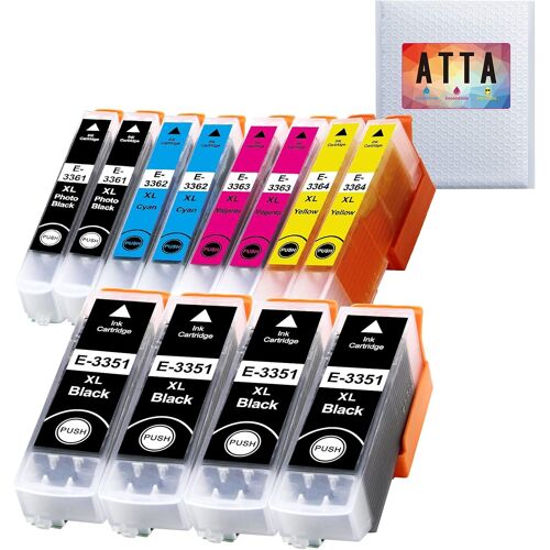 Lot de 12 cartouches d'encre compatibles pour Epson 33XL 33 XL à utiliser avec Epson Expression Premium XP-7100 XP-640 XP-430 XP-830 XP-645 XP-900 XP-630 XP-635 XP-645 Imprimante