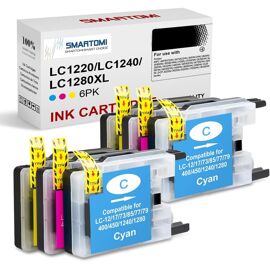 Kit De 8 Cartouches D'encre Compatibles Brother - Modèles DCP-J725DW, MFC-J625DW, Etc.