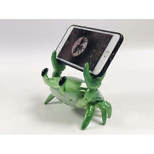 Porte-Stylo Créatif En Forme De Crabe, Audio Bluetooth, Support De Téléphone Portable, Filet Rouge, Accessoires De Voiture Créatifs, Ornements, Cadeaux-Vert