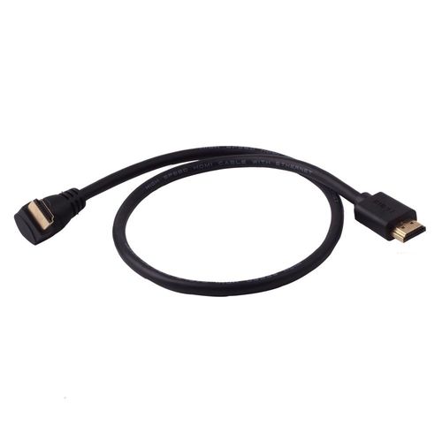 VornixorSarlshop-Câble HDMI 2.0 haute vitesse courte 60 cm mâle vers mâle avec un coude à 90 degrés jusqu'coudé support 4K x 2K 60HZ 3d Ethernet pour PS4 Xbox 360, Xbox One, lecteurs de DVD Blu-ray