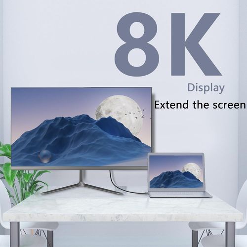 Câble Micro Hdmi Vers Hdmi 8K, 2.1 Micro Hdmi Mâle Vers Hdmi Mâle Converter 90° Degrés, Supporte 8K@60Hz 3D Compatible Avec Gopro, Appareils Photo Numériques(Up Angle Micro Hdmi 1M)[Z379]
