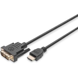 ERYI-Câble Adaptateur Hdmi - Type A Vers Dvi-D (18+1) - Full Hd - 2M - Liaison Simple - Compatible Avec Pc, Moniteur, Projecteur - Blister - Noir