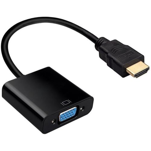 SUNY-Convertisseur Hdmi (Mâle) Vers Vga (Femelle) Avec Connexions Plaqué Or Full Hd 1080P