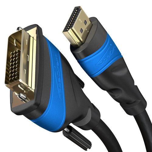 Adaptateur Hdmi Dvi Avec Protection Contre Interférences Signal A.I.S. 7,5M (Câble Moniteur Bidirectionnel Dvi-D 24+1/High Speed, Connecte Dispositif Hdmi À Moniteur, Full Hd/1[Z1747]
