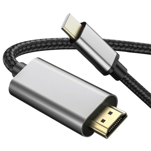 Câble USB C vers HDMI 6ft 4 K pour écran, adaptateur HDMI vers USB C pour Mac Surface, convertisseur USBC vers HDMI pour iPad Pro, dongle USB C vers HDMI pour MacBook Air, câble USB type C vers HDMI