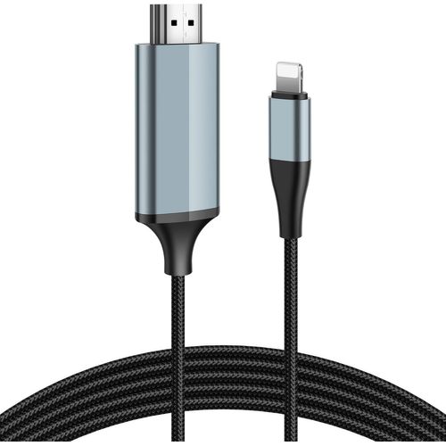 Adaptateur Lightning Vers Hdmi 4.0M Pour Iphone 14/13/12 & Youtube Vers Tv - Résolution Hd 1080P, Ios 18, (Non Compatible Iphone 16/15/Netflix)