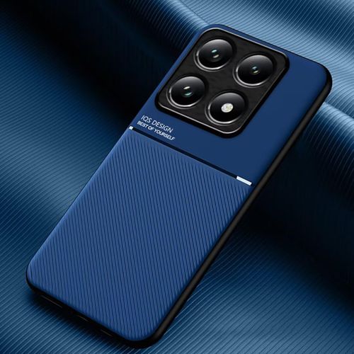 Kal-Coque Pour Xiaomi 14t 5g Ultra-Mince Pu +Tpu Silicone Texture Antidérapante Et Antichoc Housse Coque -Bleu