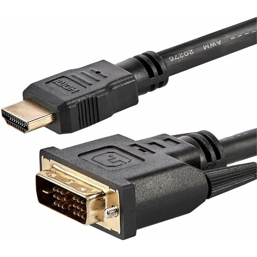 StarTech.com Câble Adaptateur HDMI à DVI de 1,8m - Bidirectionnel - Adaptateur HDMI à DVI ou DVI à HDMI pour votre Moniteur d'Ordinateur (HDMIDVIMM6)
