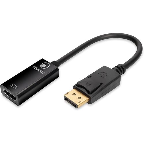 SUNY-A04-Dp_Hdmi Adaptateur Display Port (Dp) Vers Hdmi,4K 1080P 60 Hz,Mâle-Femelle Pour Connecter Un Pc/Notebook/Mac Avec Display Port À Un Moniteur,Projecteur Avec Entrée Hdmi. Câble 18 Cm.
