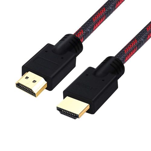 TIANYI-Câble HDMI, Ultra HD Cordon HDMI Haute Vitesse par Ethernet Supporte 3D HDR Retour Audio Compatible avec PS3/4, Xbox Series X, Blu-Ray, TV (2m Noir)