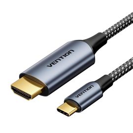 TIANYI-Câble USB-C vers HDMI 4K@60Hz 1m - Câble Thunderbolt 4/3 Compatible MacBook Pro/Air M1/M2, iPad Pro, Galaxy S21/S22/S23 (1080P@144Hz, HDR10, HDCP 2.2)