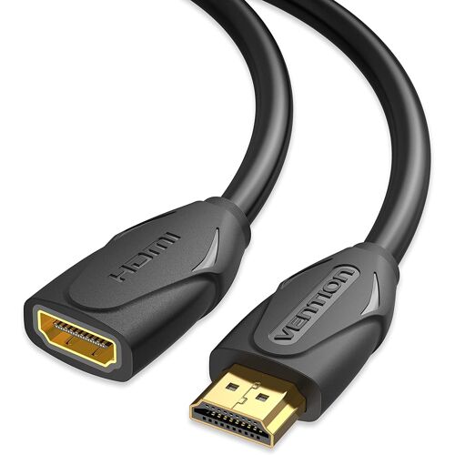 MEVRONISSHOP-Câble Rallonge HDMI 4K 60Hz HDMI 2.0 Câble Extension HDMI Mâle vers Femelle Prise en Charge 3D HDR, Compatible avec TV, Roku, Blu Ray, PS5/PS4, Xbox (1m)