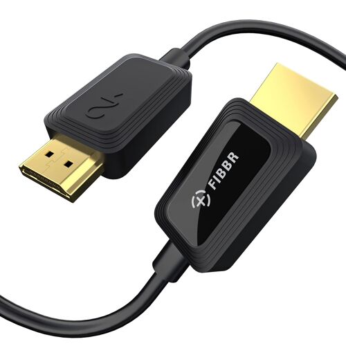 VornixorSarlshop-8K HDMI Câble Optique 20M, Ultra HD Cordon HDMI 2.1 48Gbps 8K@60Hz Haute vitesse Supporte eARC 3D HDR10 HDCP 2.2 & 2.3 Dolby Vision - Compatible avec PS5/4/3 Lecteur Blu Ray Xbox PC