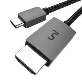 Câble Usb C Vers Hdmi 4,5M 4K@30Hz, Câble Usb Type C Vers Hdmi [Thunderbolt 3] Pour Bureau À Domicile, Compatible Pour Macbook Pro, Ipad Air 4, Ipad Pro, Imac, Galaxy S21, Surface Book 2, Xps