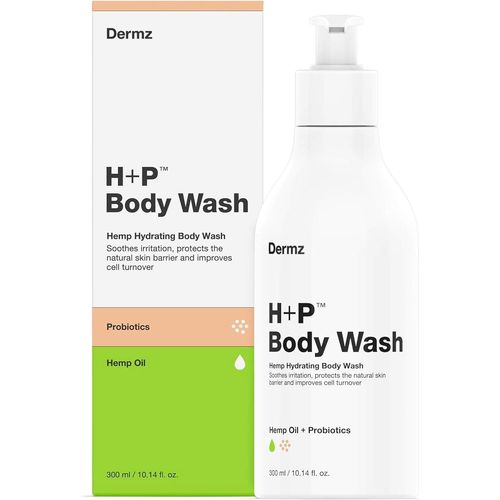 H+P Gel Douche Réparateur Pour Peaux Sensibles À L'eczéma Et Au Psoriasis Pour Peaux Sèches Huile De Chanvre Et Probiotiques Hydratation Et Lutte Contre Les Peaux Sèches Gel Douche Naturel 