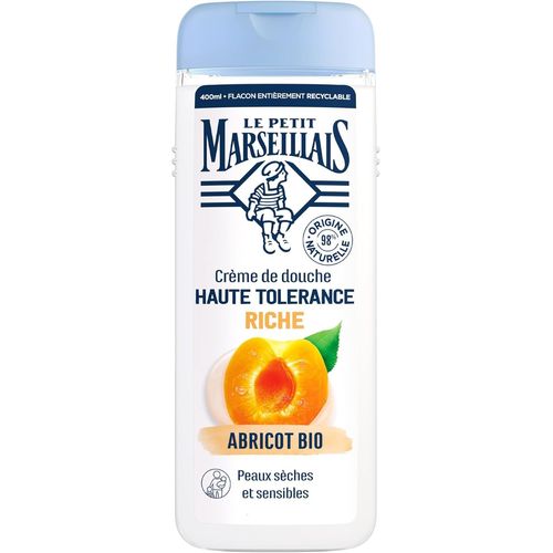 Kal-| Crème De Douche Haute Tolérance Riche Abricot Bio (Flacon De 400 Ml) ¿ 98% D'ingrédients D'origine Naturelle ¿ Gel Douche Pour Peaux Sèches Et Sensibles 