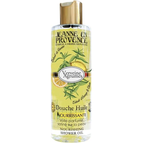 Douche Huile Verveine Agrumes - Nettoie, Nourrit & Parfume - Gel Douche Pour Peaux Sèches - 95% D'ingrédients D'origine Naturelle - Fabriqué En France À Grasse - 250 Ml 