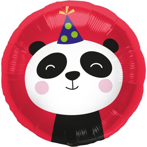 Kalanka-67933 Ballon En Aluminium Panda - 45 Cm Multicolore
