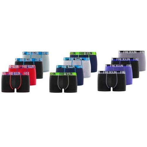 Lot De 4 Boxers En Coton Freegun Pour Homme : Duo N / S