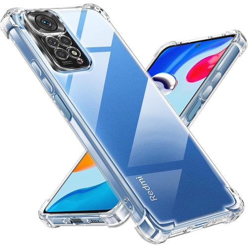 CAUC-Coque pour Xiaomi Redmi Note 11 4G / Redmi Note 11S 4G, [Coussin d'air Intégré] Anti-Jaunissement Souple TPU Bumper Coque Protection pour redmi Note 11 4g, Transparente