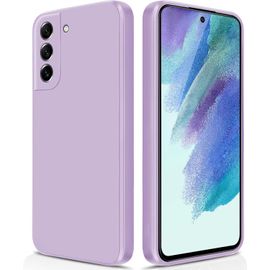 Coque Samsung Galaxy S21 Fe - Silicone Ultra¿Souple Effet Soyeux, Protection Complète Anti¿Choc Avec Intérieur Microfibre, Bords Surélevés, Slim, Compatible Recharge Sans Fil, Anti¿Empreintes
