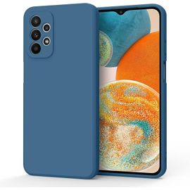 Coque Compatible Pour Samsung Galaxy A23 5g/4g Coque En Silicone Liquide, Case De Protection Complète Pour Samsung Galaxy A23 5g/4g(Bleu Marine)