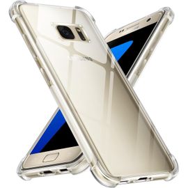 Eryi-Coque Pour Samsung Galaxy S7, Ultra Fine Transparent Étui De Protection En Antichoc Silicone Clair Mince Souple Tpu Avec Coins Renforcés Bumper Housse Pour Samsung Galaxy S7 5.1