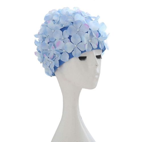 Bonnet De Bain Pour Femme, Motif Petales Retro 3d, Motif Floral, Bonnet De Bain Pour Femme
