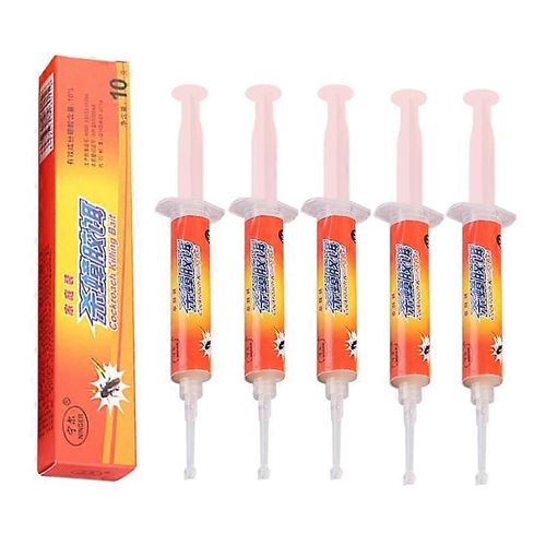Lot de 5 appats anti-cafards en gel, insecticide pour interieur de salon