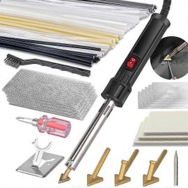 Poste à souder plastique 3 en 1 150 W, kit de soudage plastique, pointes de soudage pour bricolage, réparation de pare-chocs et kayaks, prise UE