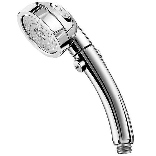Pomme de douche haute pression, pomme de douche portative avec bouton-poussoir d'arrêt complet ON/Off réglable en angle