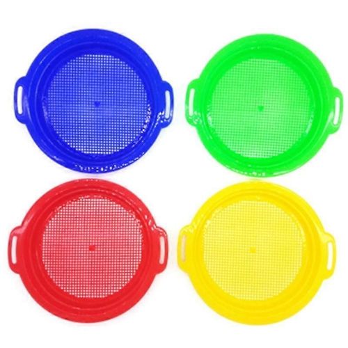 4pcs Stop Sable Tamis Sileurs Jouet Pour Plage De Sable 4 Pack Set Rouge Bleu Jaune Vert Pour Enfants Enfants T