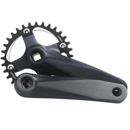 Pedalier De Velo A Manivelle De 152 Mm, A Trou Carre, 32 Dents, Etroit Et Large, A Une Seule Vitesse