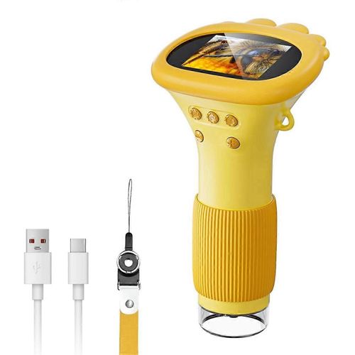 Microscope pour enfants, microscope numérique portable 1000X, mini microscope portable HD USB, caméra compatible