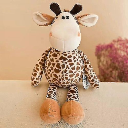 Peluches super mignonnes pour enfants, compagnon de couchage, animaux de la jungle, éléphant, chien, tigre, renard, lion, girafe, raton laveur, singe, 25 cm et 35 cm
